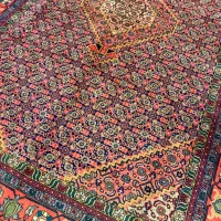 ۶متری دستبافت نقشه ماهی سرمه ای حاشیه قرمز|فرش|تهران, یوسفآباد|دیوار