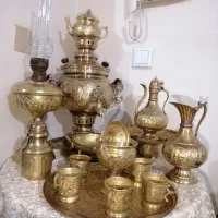 سماور ذغالی 6لیتر برنجی