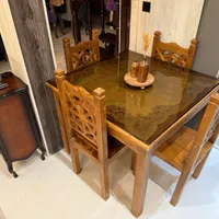 میز نهارخوری تمام چوب چهار نفره