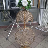 آباژور رنگ سیلور و طلایی