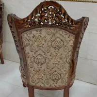 مبل کلاسیک۷نفره دو رومنبت مدل گلریز چوب گردوملایر|مبلمان خانگی و میز عسلی|رشت, آزادگان|دیوار