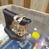 دستبندکارتیرزنانه طلا با حلقه طلا