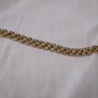 زنجیر گوشواره ست دستبند ضد حساسیت رنگ ثابت