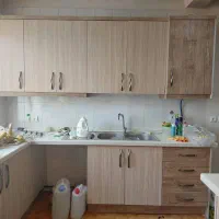 کابینت ام دی اف به همراه گاز رومیزی و سینک