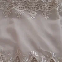 دو قواره پرده  گیپور و حریر|پرده، رانر، رومیزی|همدان, |دیوار