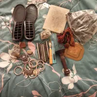 وسایل چرم دوزی فقط آموزشی کار کردم