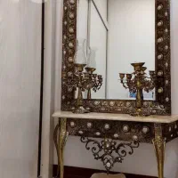 آیینه شمعدان برنج