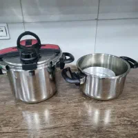 زودپز دوقلو تفال ۵ لیتری و ۷ لیتری در حد نو