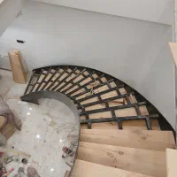 پله گرد ساخت/نصب نرده/کاور پله معلق/|خدمات پیشه و مهارت|فومن, |دیوار