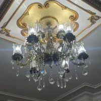 لوستر برنجی ۱۲ شعله