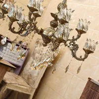 لوستر دوگل بزرگ ۴ شاخه ۸ لامپه (اصل/طوق بزرگ ساده)|لوستر و چراغ آویز|تبریز, |دیوار