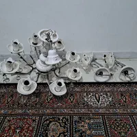 لوستر سرامیکی چینی همراه دوعدد دیوارکوب|لوستر و چراغ آویز|تهران, مشیریه|دیوار