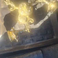 لوستر برنزی سه شاخه