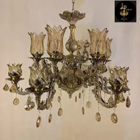 لوستر دو گل آنتیک تولیدی پاسارگاد|لوستر و چراغ آویز|مشهد, چهارچشمه|دیوار