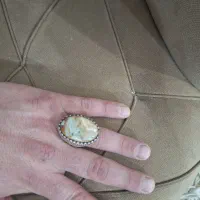 دوتا انگشتر با سنگ عقیق سلیمانی رنگ ثابت|کلکسیون اشیاء عتیقه|سرپل ذهاب, |دیوار