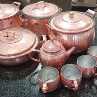 سه قابلمه مس ویک تابه