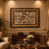 تابلو دستباف تبریز چله ابریشم به شرط کارشناسی