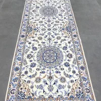 فرش دستباف ۶ لا نایین ۴  در ۸۵ رج ۶۰ کرک ابریشم|فرش|مشکین‌دشت, |دیوار