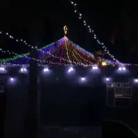 ریسه ارایی رنگین کمان|ریسه و چراغ تزئینی|میناب, |دیوار