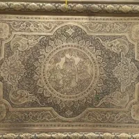 سینی قلم دار برنجی قدیمی|کلکسیون اشیاء عتیقه|شهرکرد, |دیوار