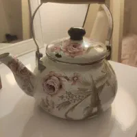 کتری لعاب طرح دار