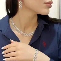 انگشتر نقره لوکس دخترانه و زنانه سرویس کامل نقره