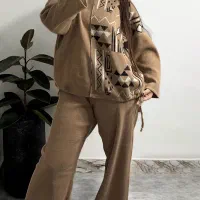 ست هودی شلوار بافت زنانه