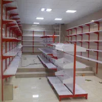 قفسه چوبی و فلزی ، لوازم اداری تک و عمده با ارسال|کتابخانه، شلف، قفسه‌های دیواری|خورموج, |دیوار