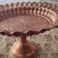 ظرف پایه دار مسی