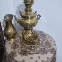 سماور زغالی برنجی وهاونگ برنجی