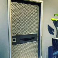 درب ضد سرقت سفید نرده استیل، نرده سکوریت کدF190|مصالح و تجهیزات ساختمان|رامسر, |دیوار