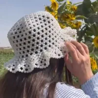 کلاه چین دار مرواریدی، کارِ دست