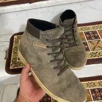 نیم بوت خارجی چرم داخل خز