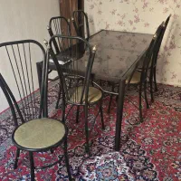 میز ناهار خوری ۶نفره فرفورژه سنگین