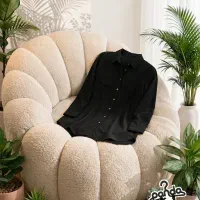 شومیز مانتویی مشکی
