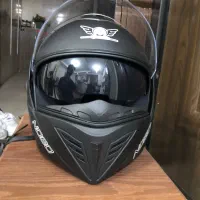 کلاه کاسکت فک متحرک نوبو(NOBO) رنگ مشکی مات