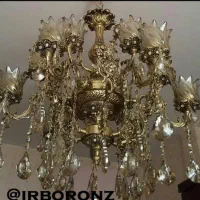 لوستر دوطبقه شبیه همینه کا تو عکس نصب نشده