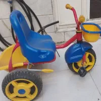 سه چرخه کودک بادسته فلزی