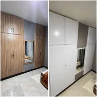 نصب تخصصی الکور برچسب کابینت شیشه مات کن خودچسب|خدمات پیشه و مهارت|اصفهان, تخت فولاد|دیوار