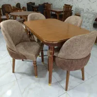 میز و صندلی غداخوری چستر دو پشتی  با کیفیت
