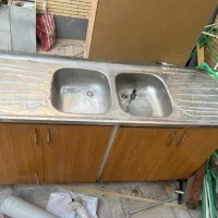 سینک دوقلو ، هود ، کابینت ، آبچک و جاکفشی و کتابخا|مصالح و تجهیزات ساختمان|کرمان, |دیوار