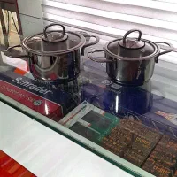 قابلمه ۲ تایی تمام استیل کودک ضخیم زوپینی ترکیه|ظروف پخت‌وپز|اردبیل, |دیوار