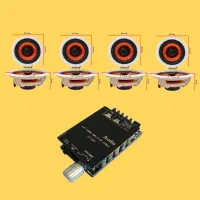 پکیج صوتی منزل ۴ عدد اسپیکر به همراه امپلی