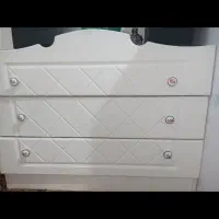 سرویس خواب نوزادی و نوجوان همراه با دراور|تخت و سرویس خواب|محمدیه-قزوین, |دیوار