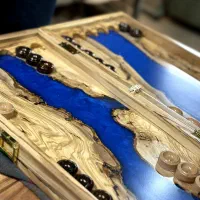 تخته نرد چوب و رزین