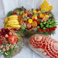 میوه آرایی و حکاکی هندوانه شب یلدا