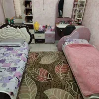 ۲ سرویس خواب تک‌ نفره کامل + تشک رویال|تخت و سرویس خواب|بروجرد, |دیوار