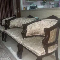 مبل چوبی ۸ نفره|مبلمان خانگی و میز عسلی|یزد, |دیوار