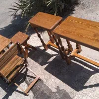 دکوراسیون زیبا با میز و صندلی چوبی تاشو|میز و صندلی غذاخوری|قم, ولیعصر|دیوار