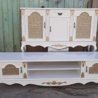 ست میز تی وی اینه کنسول ونیز درب حصیری